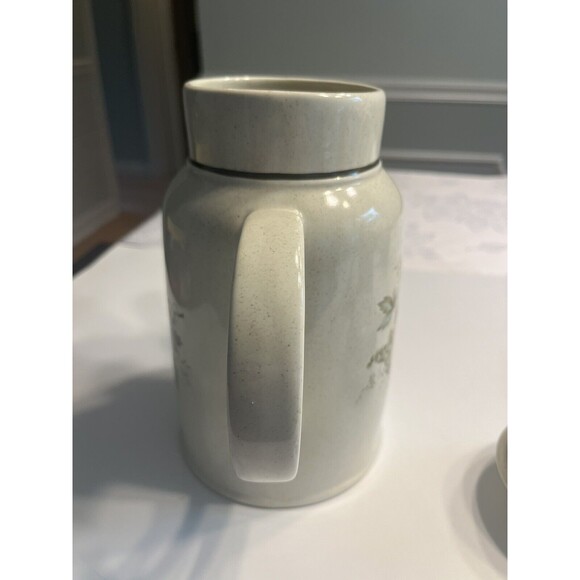 Royal Doulton Cornwall Apples Pears Coffee Pot Creamer Sugar Bowl Lid England - Picture 14 of 16